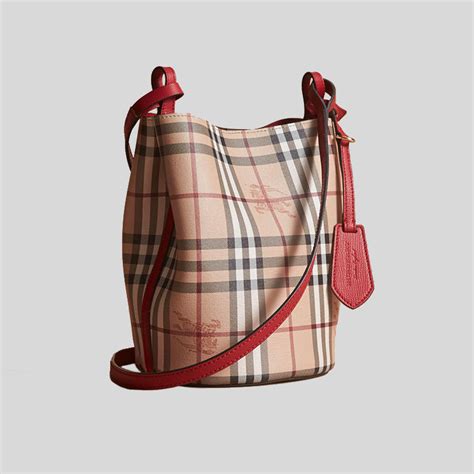 burberry small lorne haymarket check bucket bag|Authentic Burberry London Vintage Haymarket. Check Tote Bag..